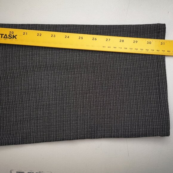 Lee All Day Pant Ladies Size 12 Medium Straight Legs Dark Grey Plaid Pants - Picture 14 of 14